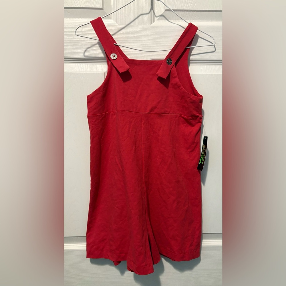 Vibrant Red Kids One Piece